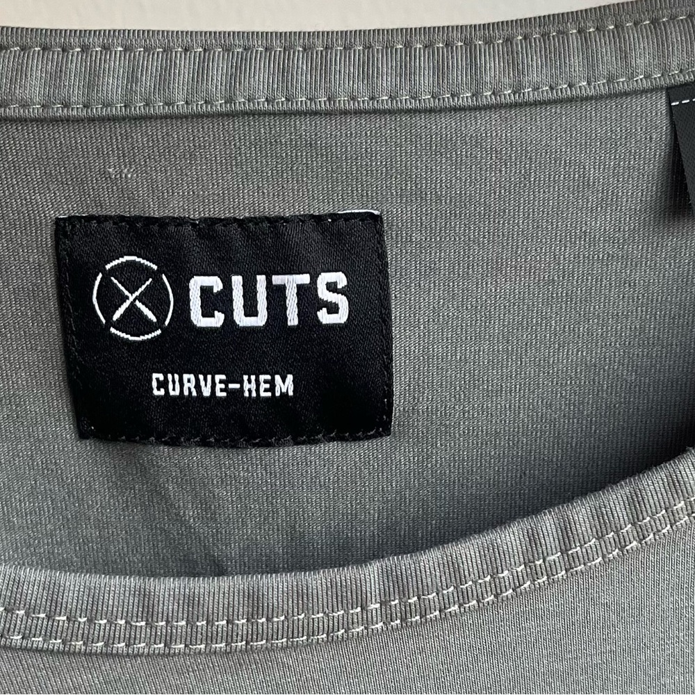 Cuts Clothing Gray Long Sleeve Tee
